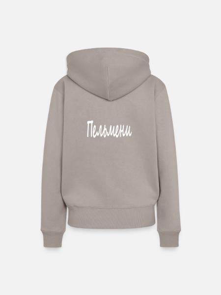 Пельмени - Frauen Premium Bio Hoodie - Taupe