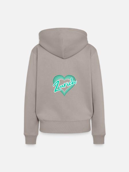 Zürich - Frauen Premium Bio Hoodie - Taupe