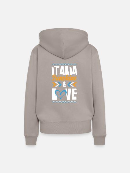 Italia Love - Frauen Premium Bio Hoodie - Taupe