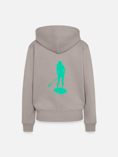 Stand Up Paddle - Frauen Premium Bio Hoodie - Taupe