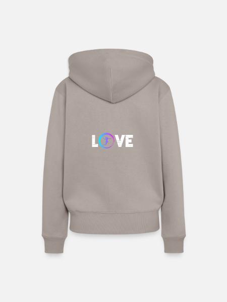 Sporty Hobby Leidenschaft Handball - Frauen Premium Bio Hoodie - Taupe