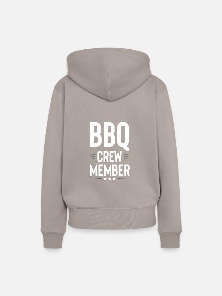 Bbq Crew - Frauen Premium Bio Hoodie - Taupe