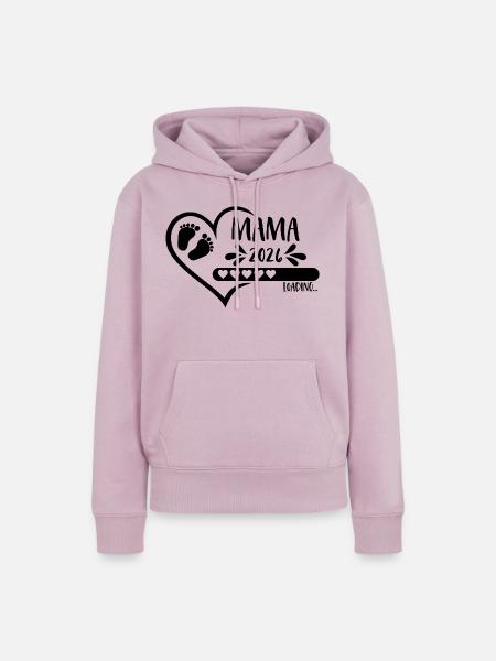 Mama 2026 loading - Frauen Premium Bio Hoodie - Altrosa