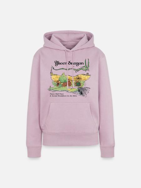 Der Herr Der Ringe Green Dragon Ilustration - Frauen Premium Bio Hoodie - Altrosa