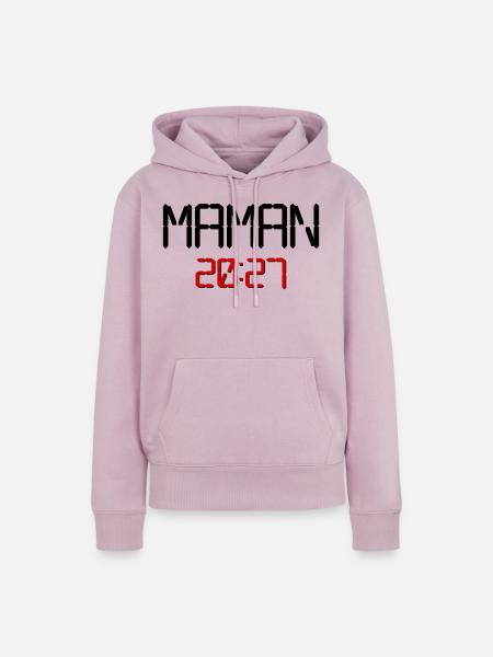 Französische Mama 2027 - Frauen Premium Bio Hoodie - Altrosa