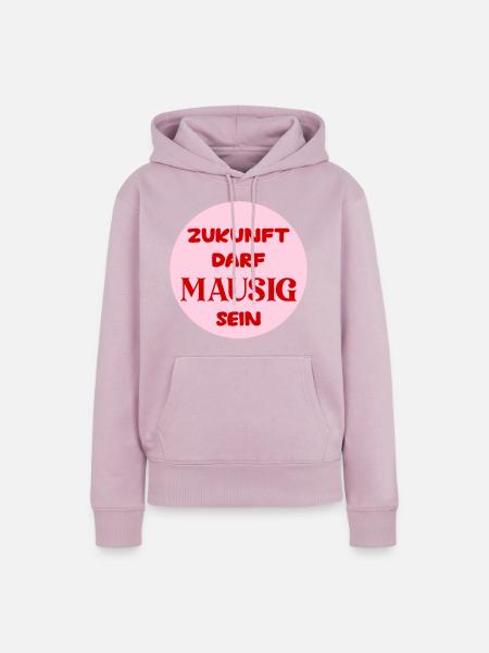 Mausige Zukunft - Frauen Premium Bio Hoodie - Altrosa