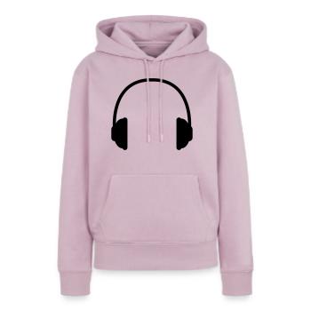 kopfhoerer - Frauen Premium Bio Hoodie - Altrosa - Vorne - Julia (174cm)
