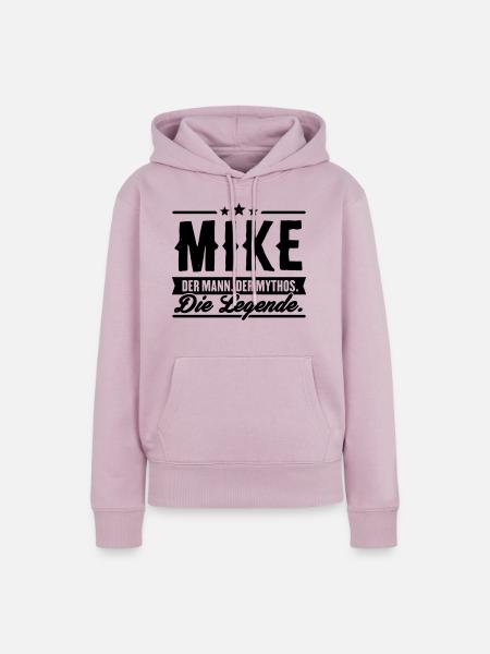 Mann Mythos Legende Mike - Frauen Premium Bio Hoodie - Altrosa