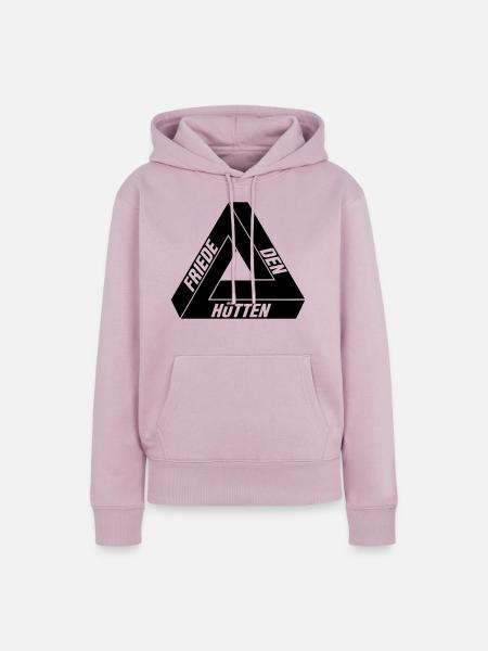 Friede den Hütten - Frauen Premium Bio Hoodie - Altrosa