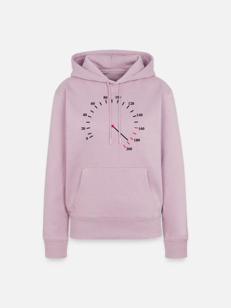 Tacho Schnell - Frauen Premium Bio Hoodie - Altrosa
