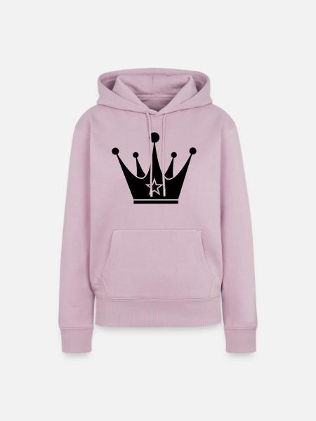 crown - Frauen Premium Bio Hoodie - Altrosa