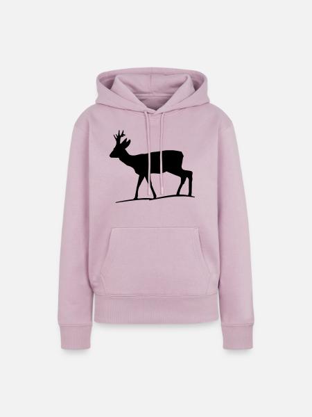 rehbock - Frauen Premium Bio Hoodie - Altrosa