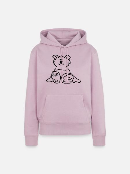Teddy ... von wicki_de - Frauen Premium Bio Hoodie - Altrosa