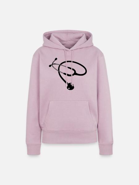 Stethoskop Arzt - Frauen Premium Bio Hoodie - Altrosa