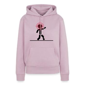 headshot target - Frauen Premium Bio Hoodie - Altrosa - Vorne - Julia (174cm)