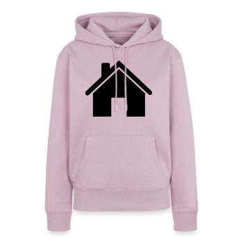 Haus - Frauen Premium Bio Hoodie - Altrosa - Vorne - Julia (174cm)