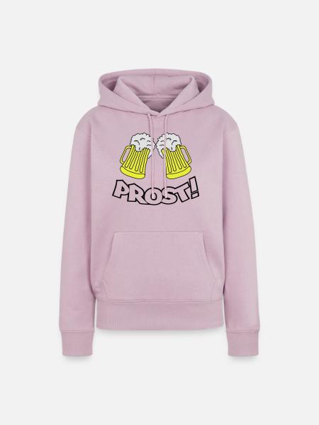 prost - Frauen Premium Bio Hoodie - Altrosa