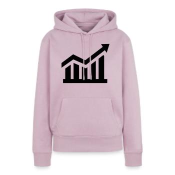 Diagramm - Frauen Premium Bio Hoodie - Altrosa - Vorne - Julia (174cm)