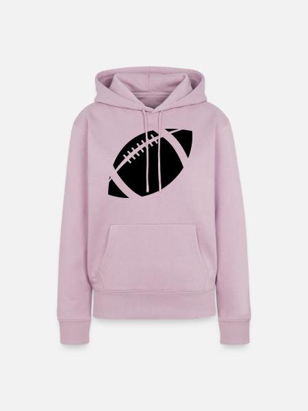football - Frauen Premium Bio Hoodie - Altrosa