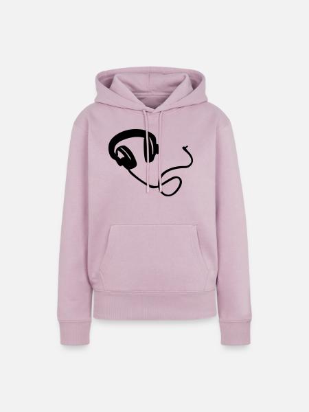 Kopfhörer - Frauen Premium Bio Hoodie - Altrosa