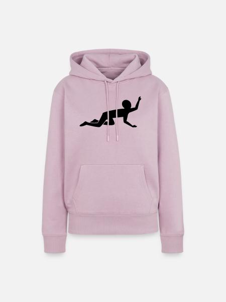 crawling_man - Frauen Premium Bio Hoodie - Altrosa