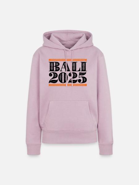 Bali 2025 - Frauen Premium Bio Hoodie - Altrosa