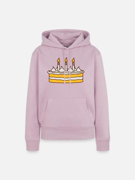 Birthday Cake - Frauen Premium Bio Hoodie - Altrosa