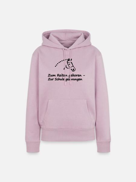 pferd - Frauen Premium Bio Hoodie - Altrosa