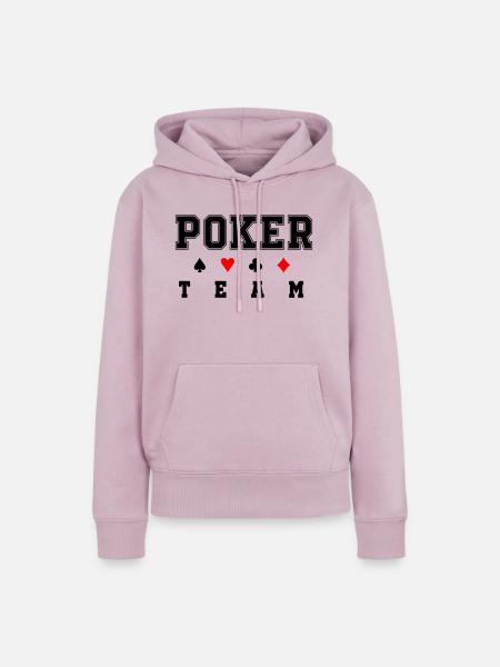 poker team - Frauen Premium Bio Hoodie - Altrosa
