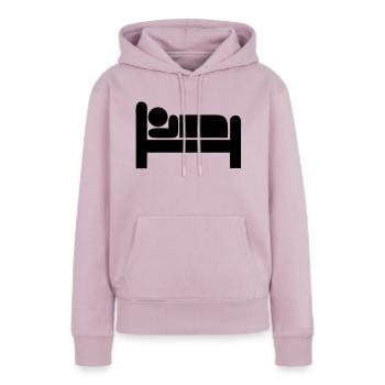 Schlafen - Frauen Premium Bio Hoodie - Altrosa - Vorne - Julia (174cm)