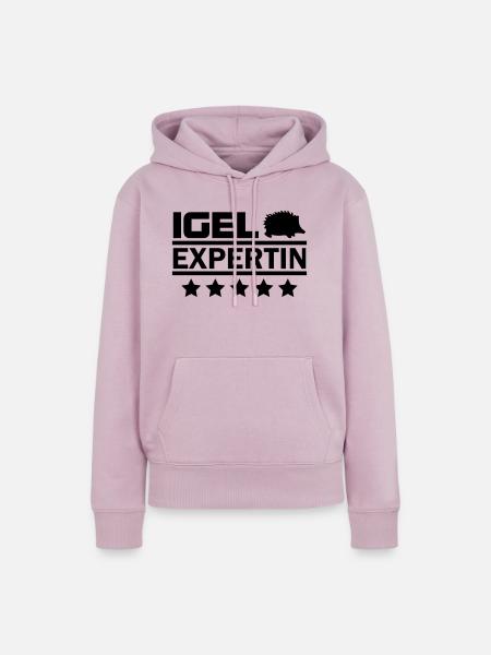 igel expertin - Frauen Premium Bio Hoodie - Altrosa