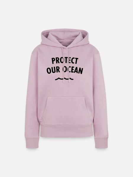 Protect Our Ocean - Frauen Premium Bio Hoodie - Altrosa