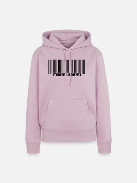 Student im Dienst - Frauen Premium Bio Hoodie - Altrosa