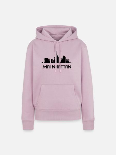 mainhattan ffm - Frauen Premium Bio Hoodie - Altrosa