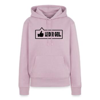 Leider Geil - Frauen Premium Bio Hoodie - Altrosa - Vorne - Julia (174cm)