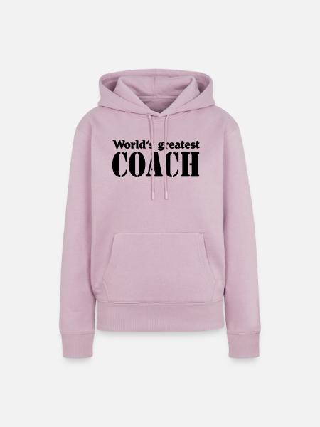 World's greatest Coach - Frauen Premium Bio Hoodie - Altrosa
