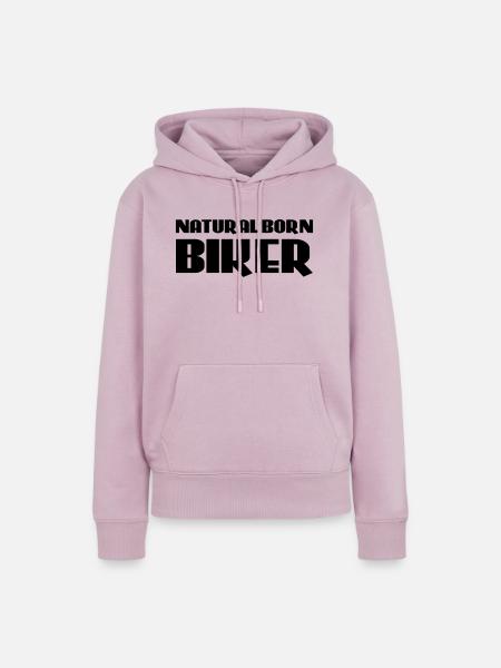 Natural born Biker - Frauen Premium Bio Hoodie - Altrosa