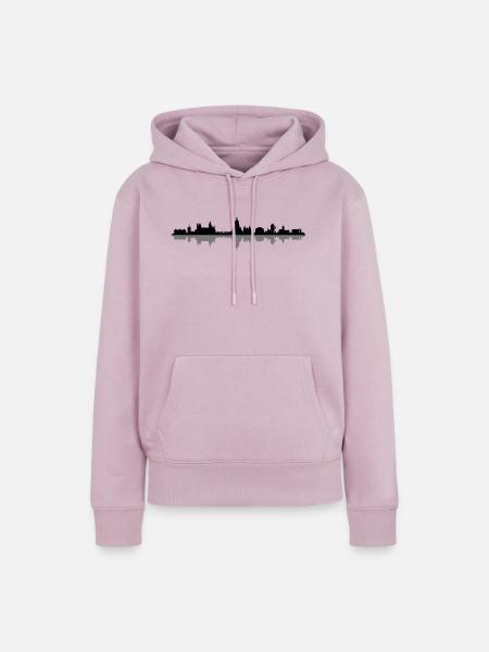 Skyline - Mainz - Frauen Premium Bio Hoodie - Altrosa