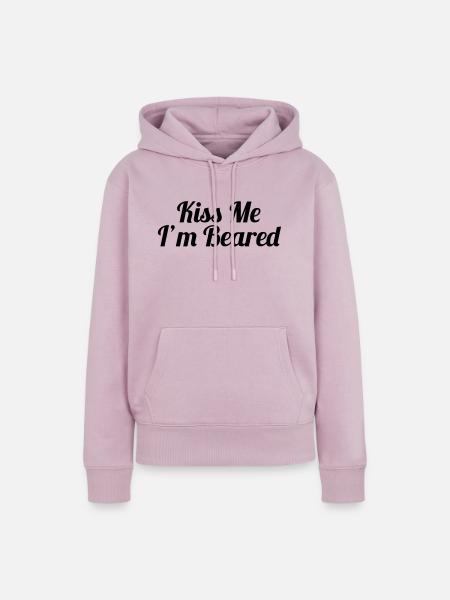 Kiss Me, I'm Beared - Frauen Premium Bio Hoodie - Altrosa