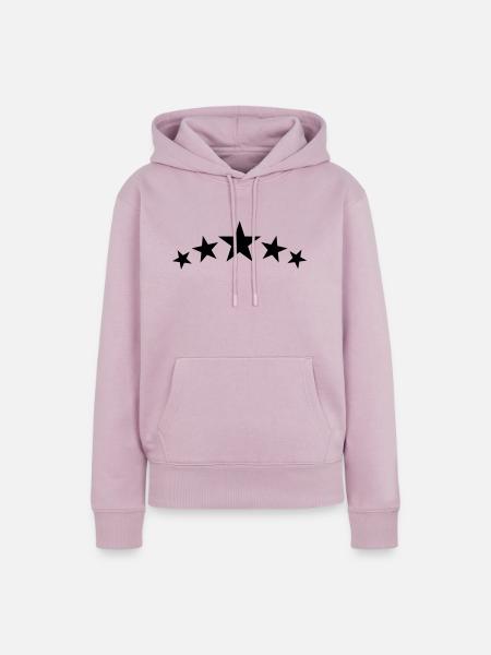 Sterne - Frauen Premium Bio Hoodie - Altrosa