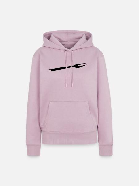 GRILLGABEL Grillbesteck - Frauen Premium Bio Hoodie - Altrosa