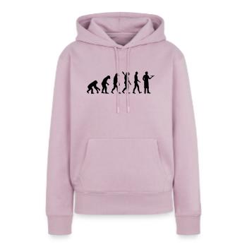Kellner - Frauen Premium Bio Hoodie - Altrosa - Vorne - Julia (174cm)