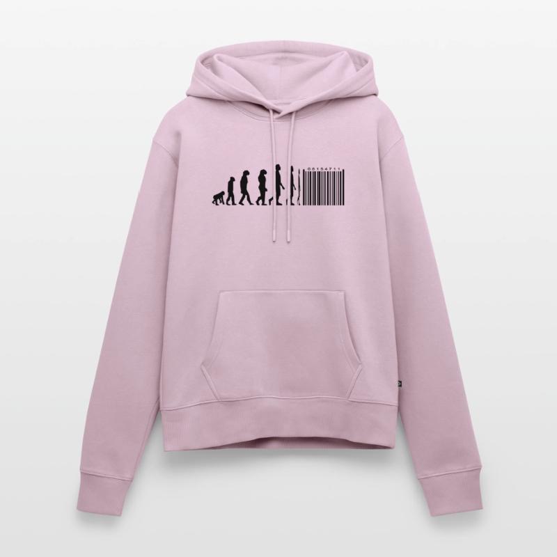 Evolution Strichcode Frauen Premium Bio Hoodie