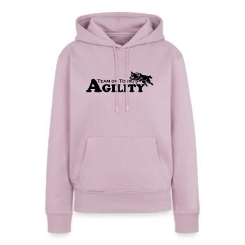 Agility Team on Tour - Frauen Premium Bio Hoodie - Altrosa - Vorne - Julia (174cm)