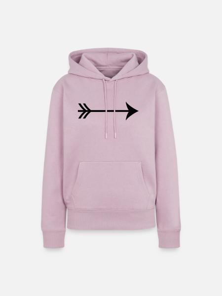 Arrow - Frauen Premium Bio Hoodie - Altrosa