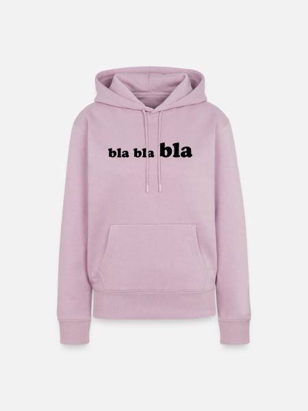 bla_bla_bla - Frauen Premium Bio Hoodie - Altrosa