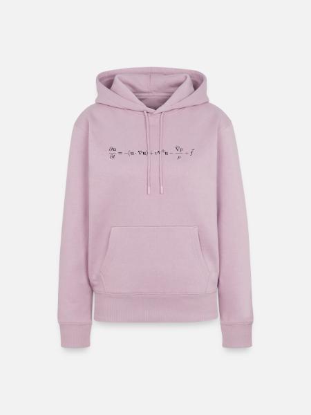 Fluiddynamik Gleichung. - Frauen Premium Bio Hoodie - Altrosa