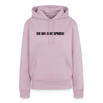 Ich bin schizophren! Part 1 - Frauen Premium Bio Hoodie - Altrosa - Vorne - Julia (174cm)