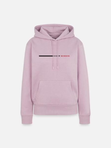 Crew Mitglied Linie - Frauen Premium Bio Hoodie - Altrosa