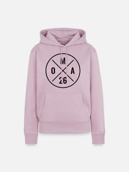 Oma 26 - Baby Ankündigung - Nachwuchs - Oma 2026 - Frauen Premium Bio Hoodie - Altrosa